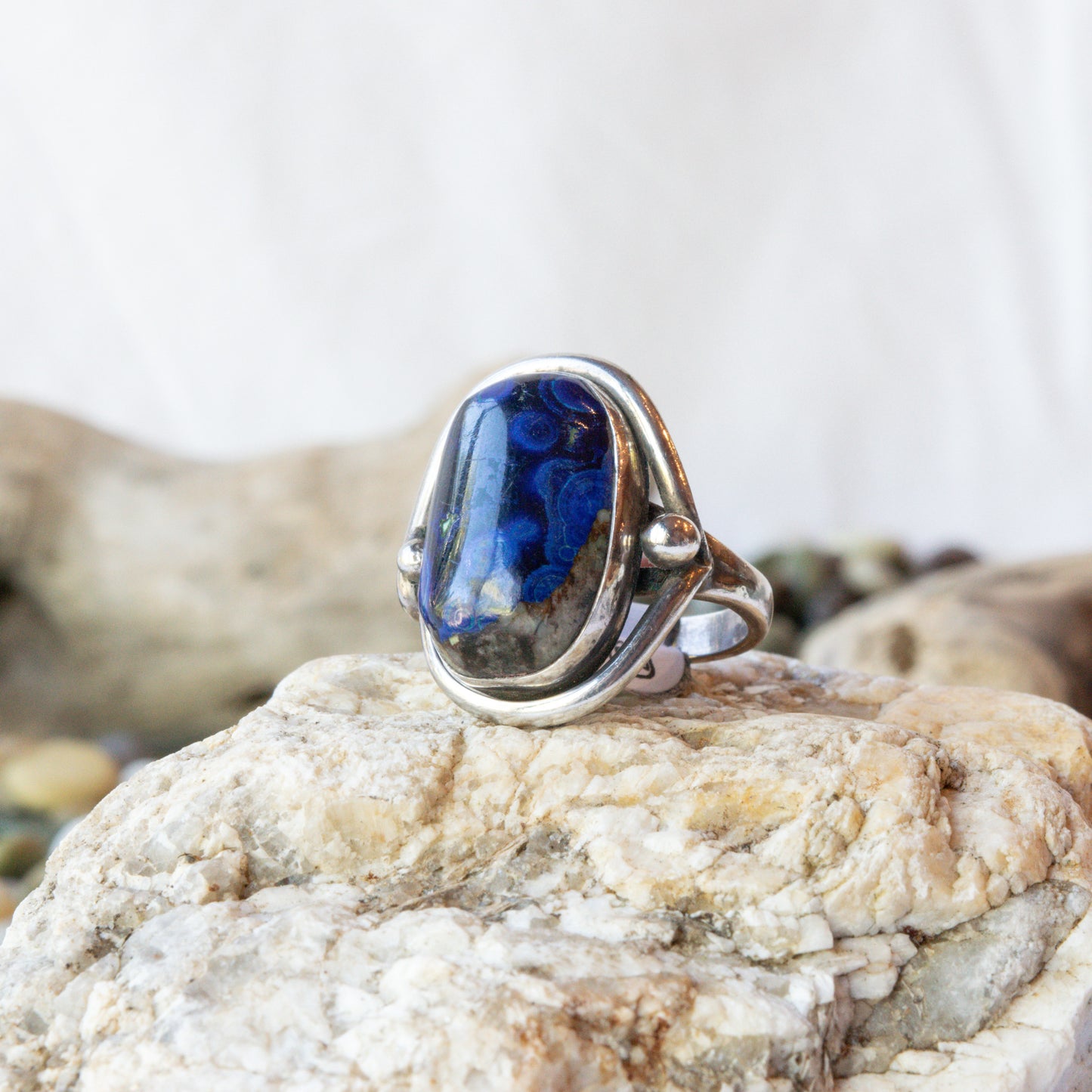 Bisbee Azurite Navajo Ring