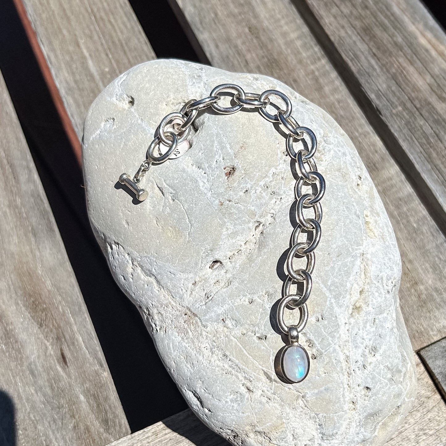 Moonstone Link Bracelet