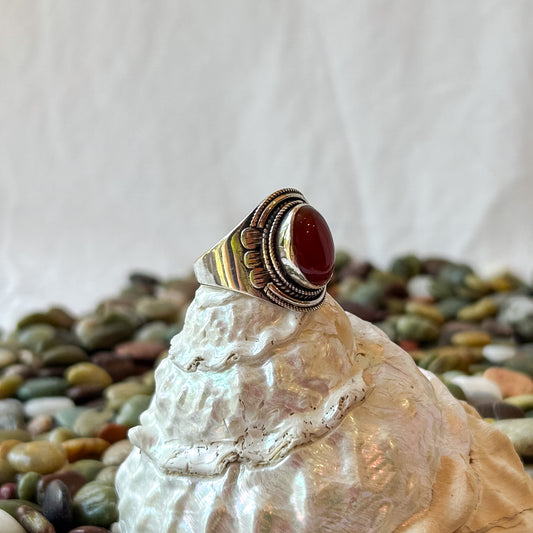 Aztec Carnelian Ring