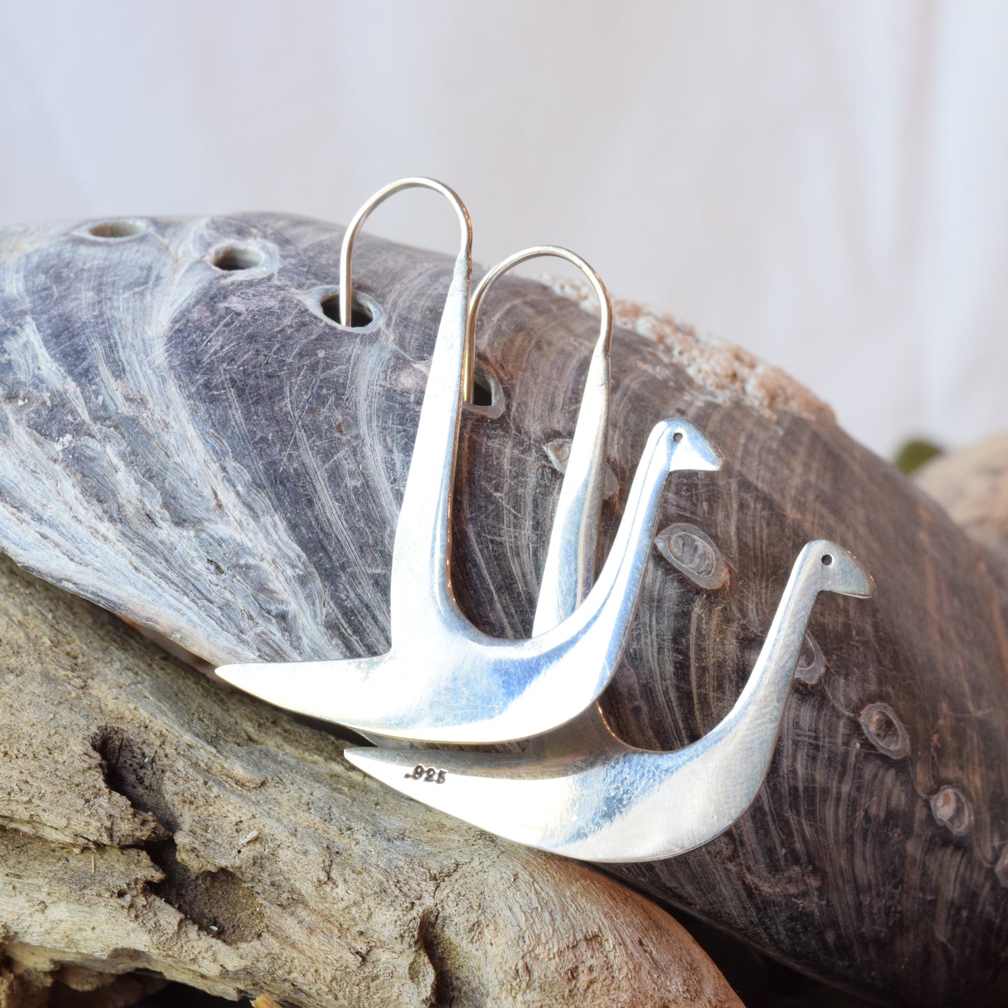 Swan Earrings