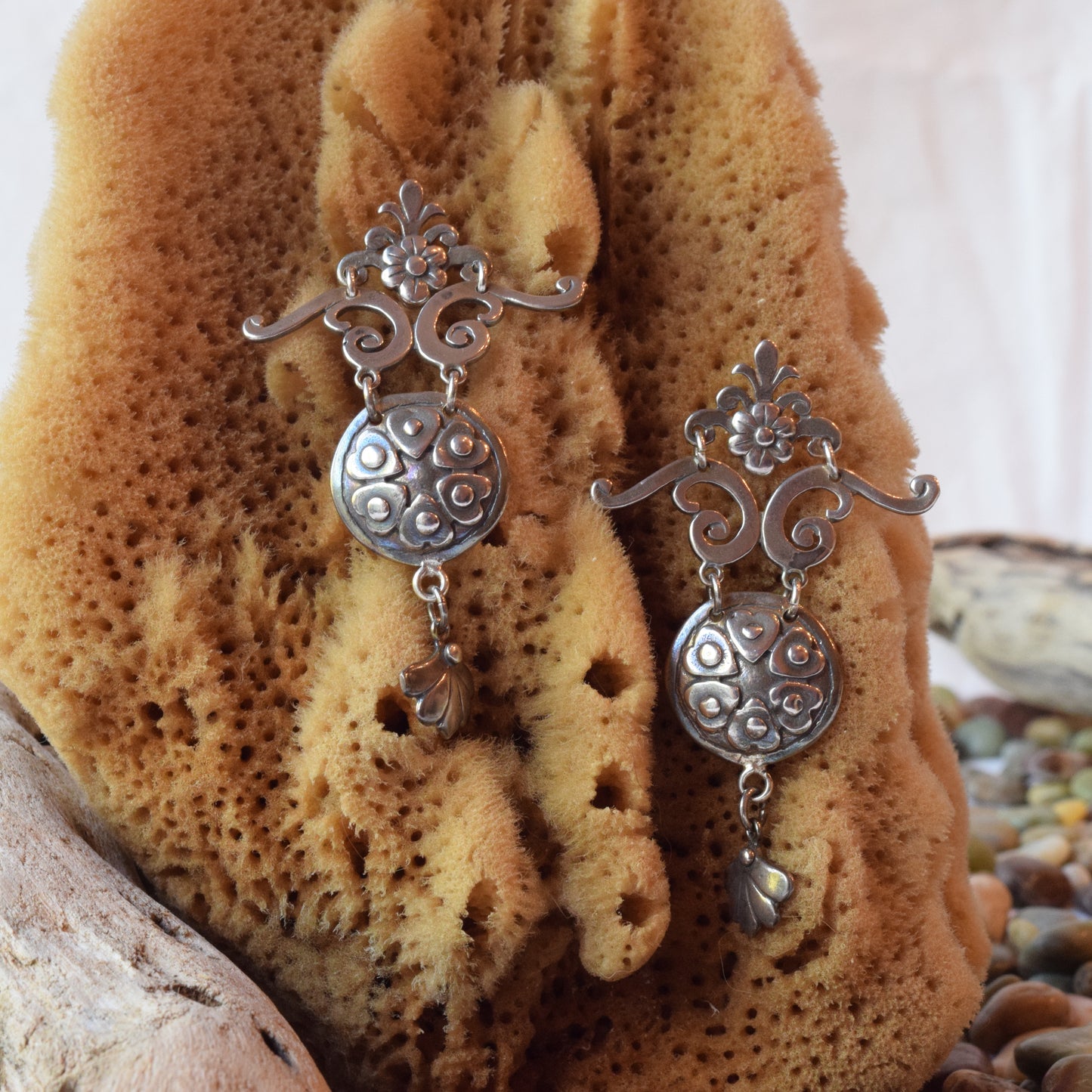 Dangled Silver Earrings