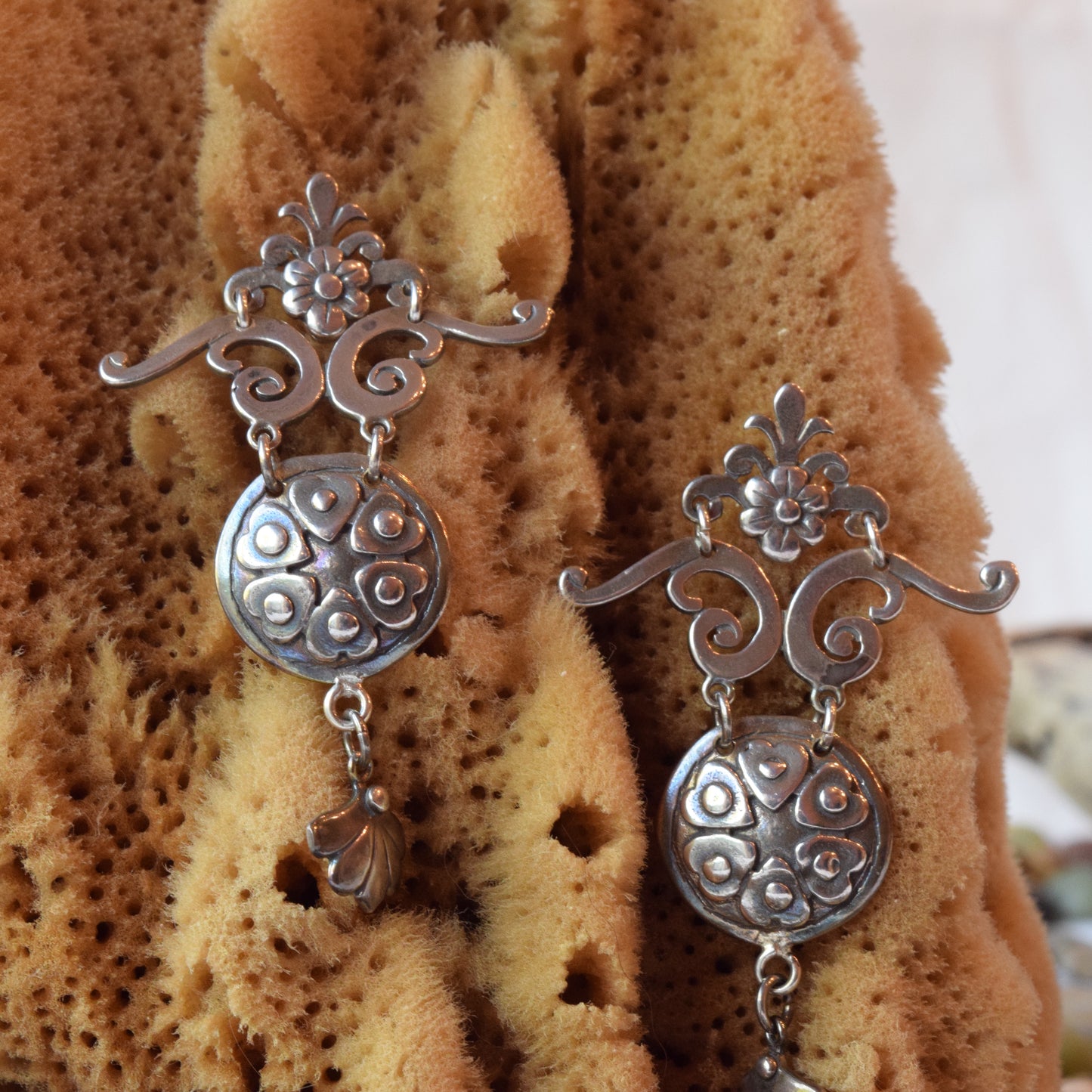 Dangled Silver Earrings