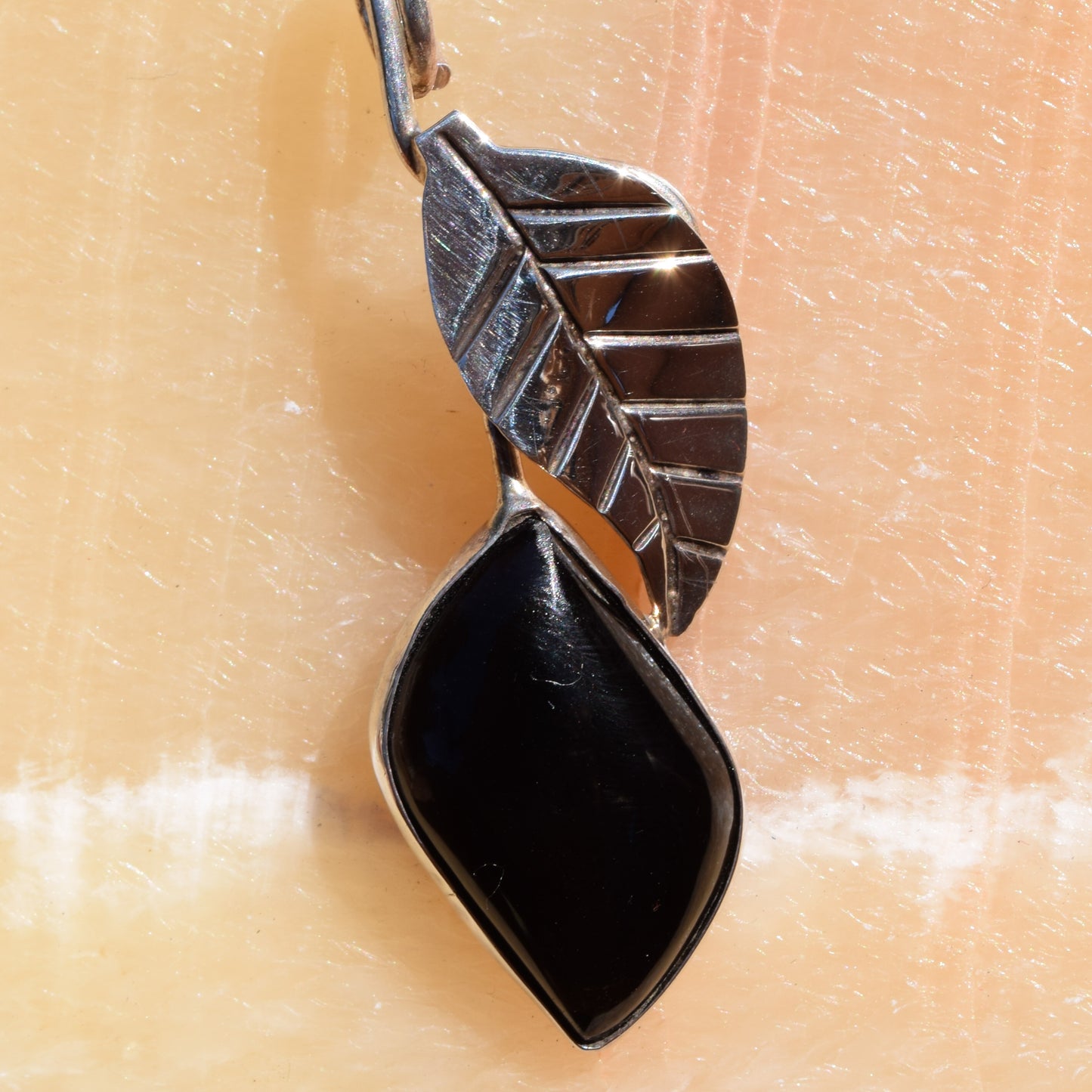 Black Leaf Pendant
