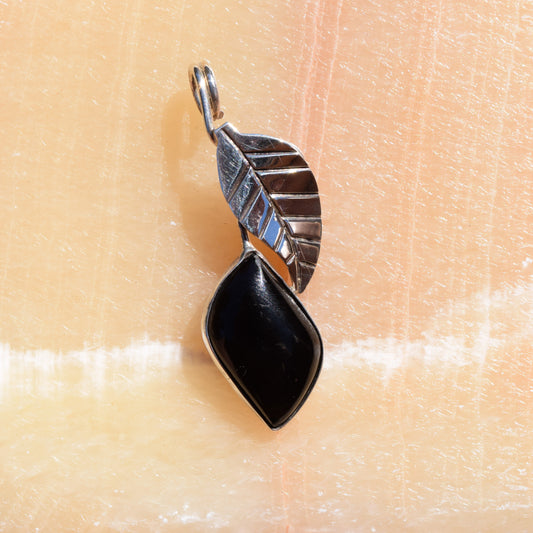 Black Leaf Pendant