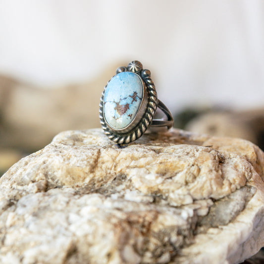 Golden Hills Turquoise Navajo Ring