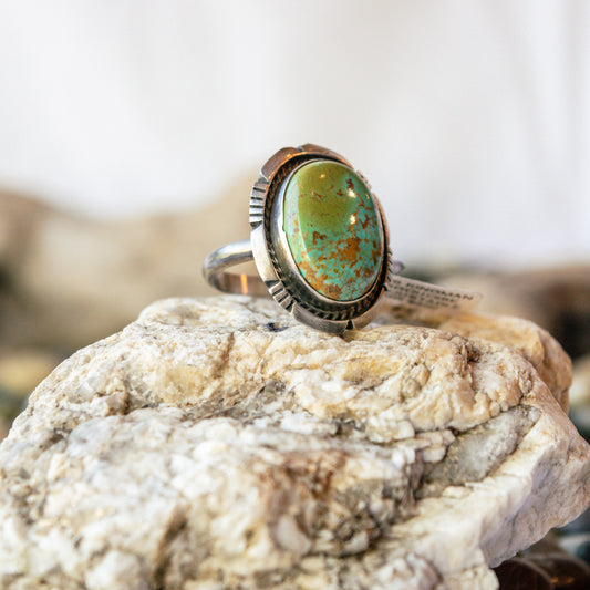Kingman Turquoise Navajo Ring