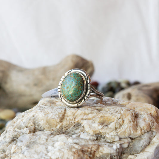 Sonoran Gold Turquoise Navajo Ring