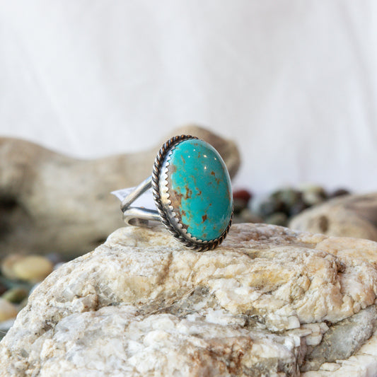 Globe Kingman Turquoise Ring