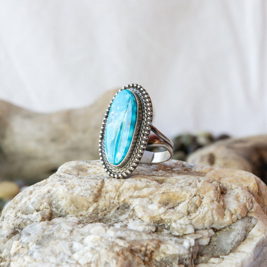 Lone Mountain Turquoise Native American Ring