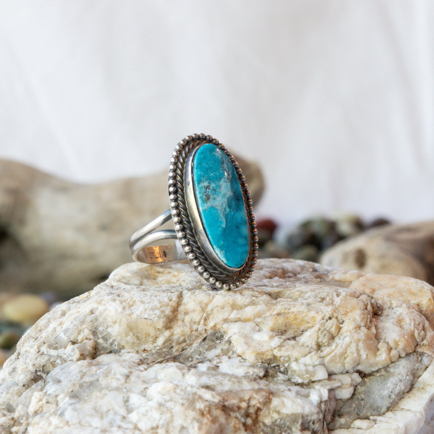 Lone Mountain Turquoise Native American Ring
