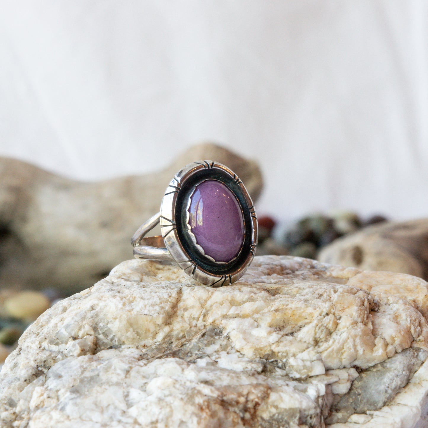 Phosphosiderite Native American Ring
