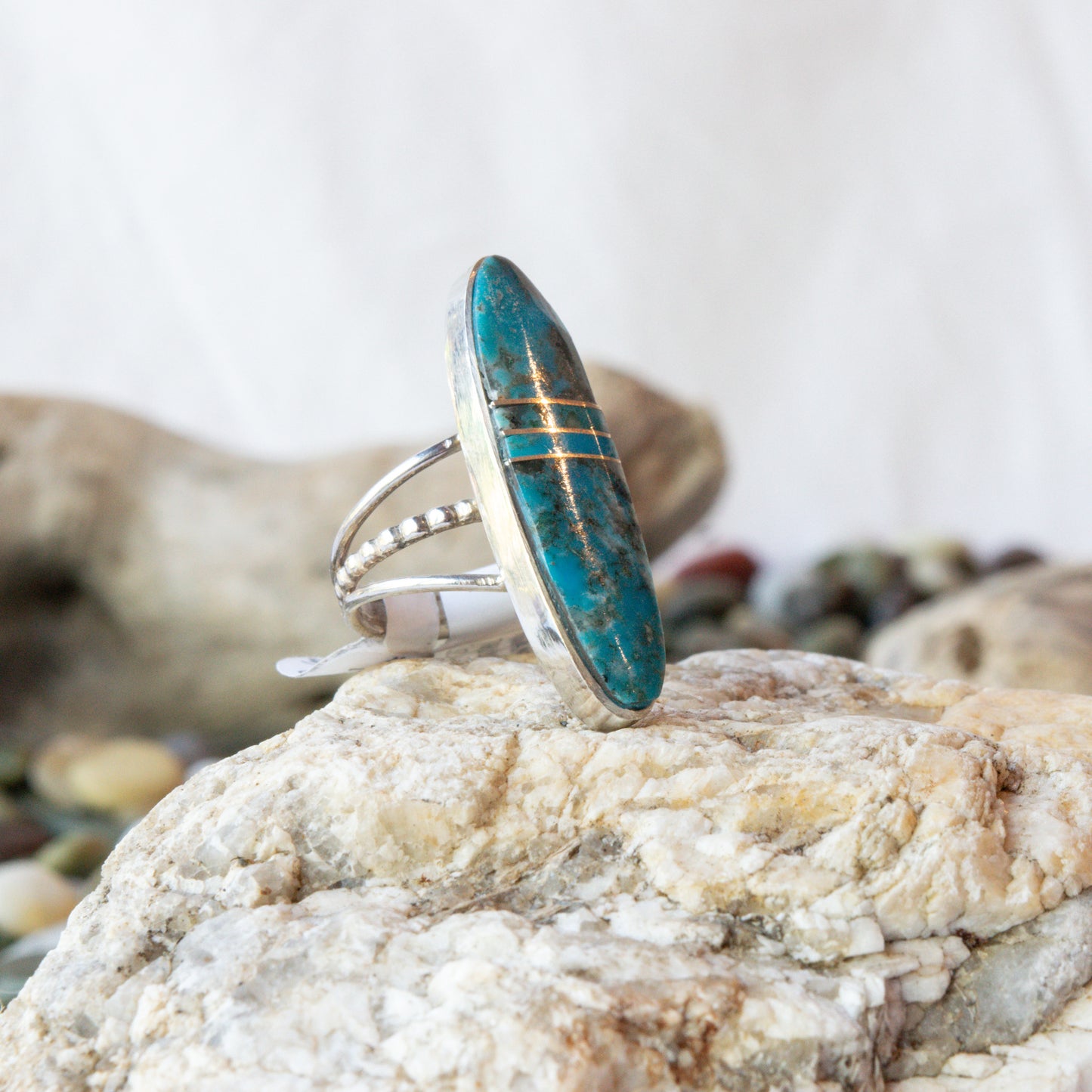 Pillars of Turquoise Ring