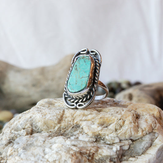 Organic Elemental Turquoise Ring