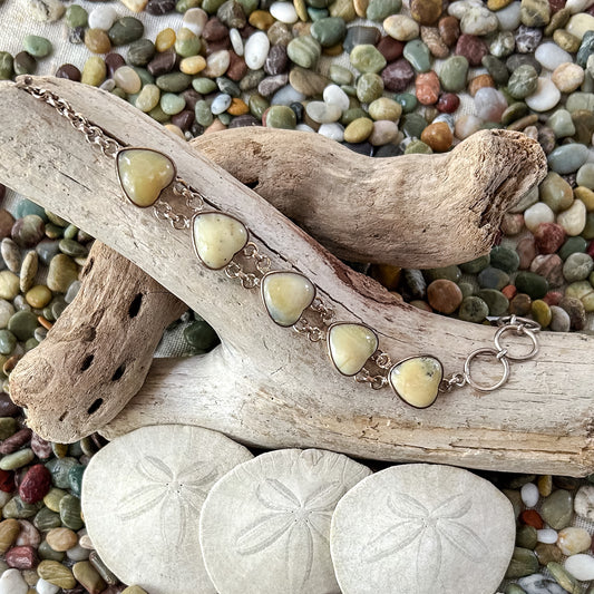 5 Heart Stone Bracelet