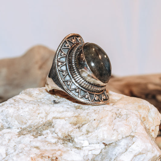 Deep Blue Sun Ring