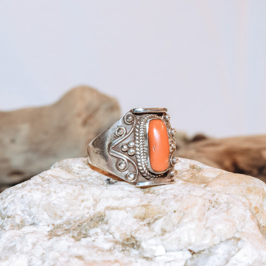 Coral Pillar Ring