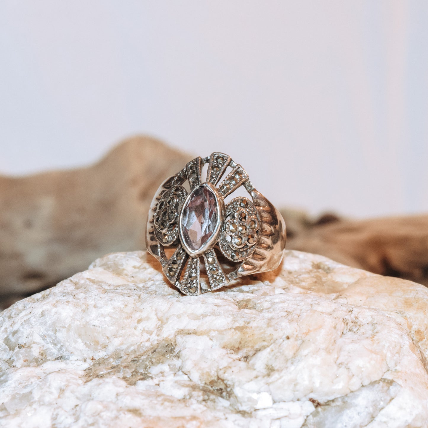 Lavender Crown Ring