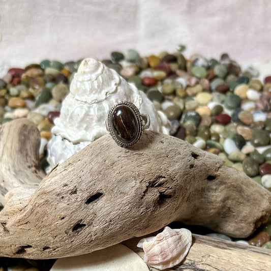 Oval Tigers Eye Ring