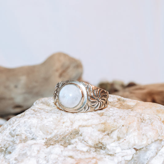 Moon Flower Ring
