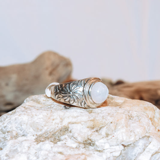 Moon Flower Ring