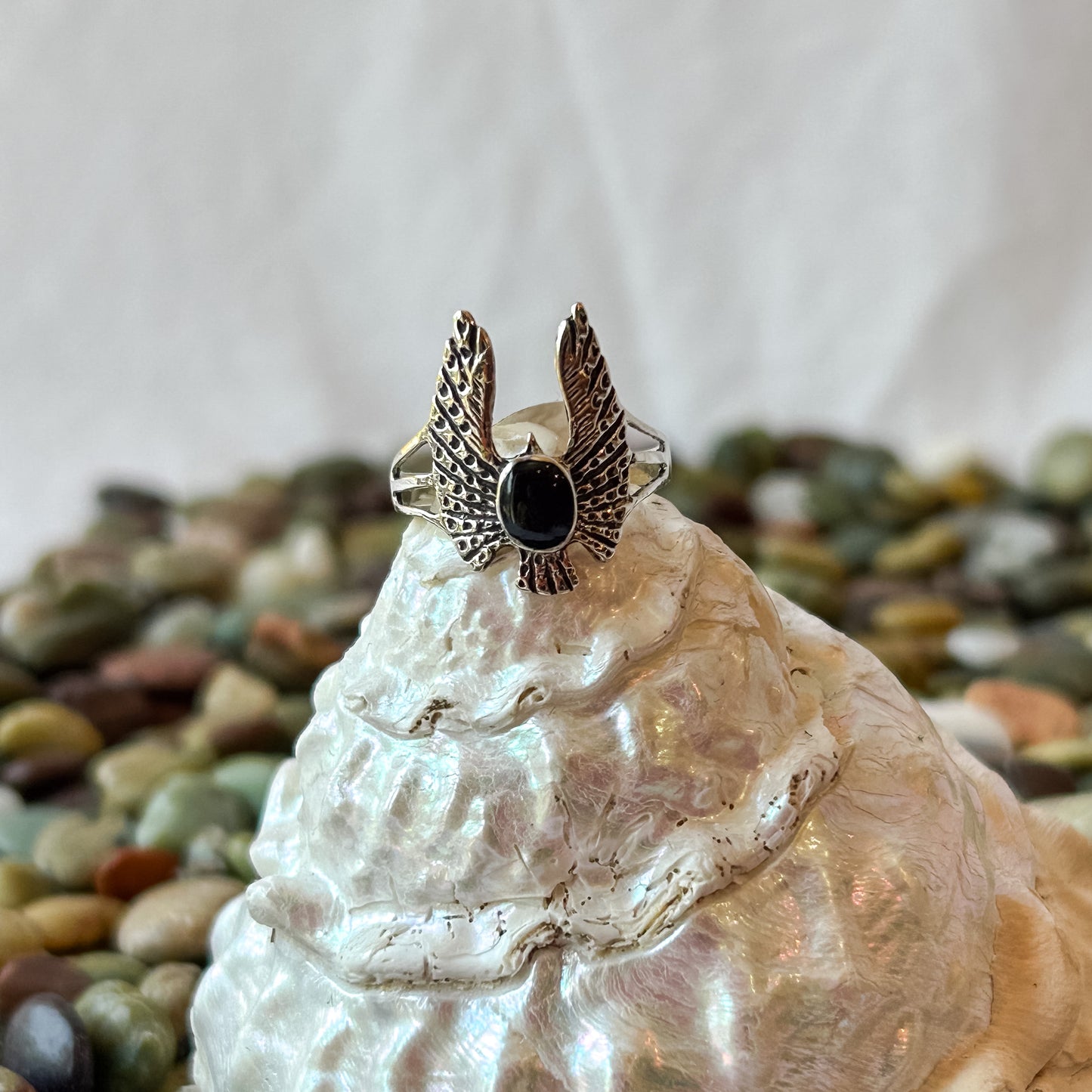 Spinel Eagle Ring