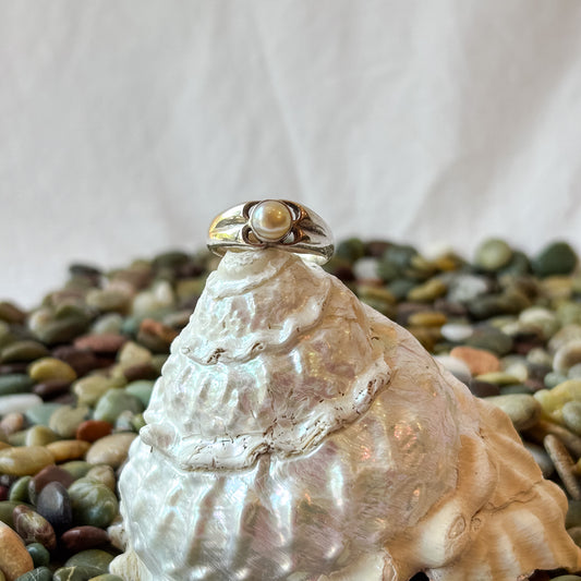 Nestled Pearl Ring