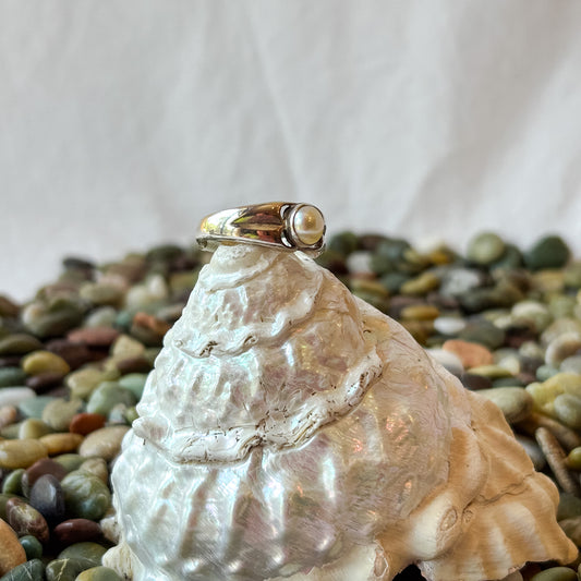 Nestled Pearl Ring