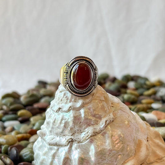 Aztec Carnelian Ring