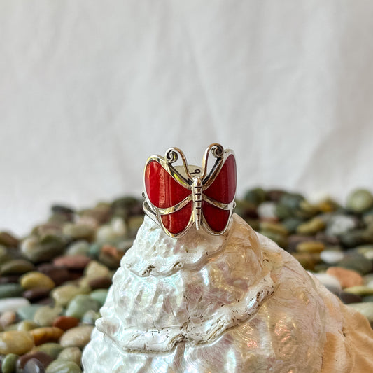 Red Butterfly Ring
