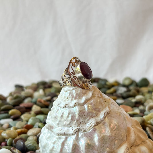 Purple Hummingbird Ring