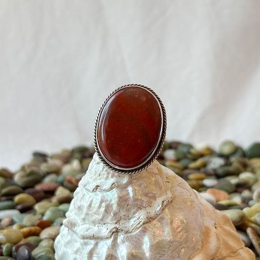 Jasper Moon Ring