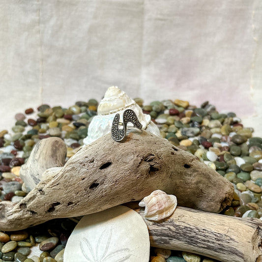Marcasite Wave Ring