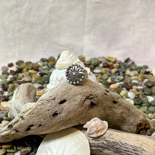 Mini Pearl Burst Ring