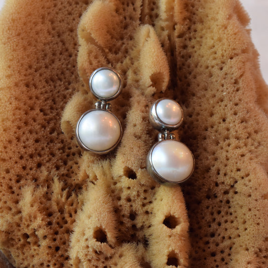 Two Pearl Earrings