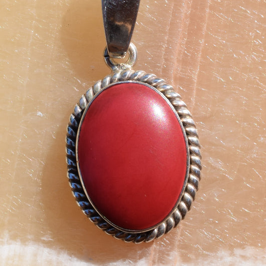 Magenta Moon Pendant