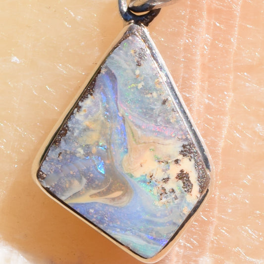 Assymetrical Opal Pendant