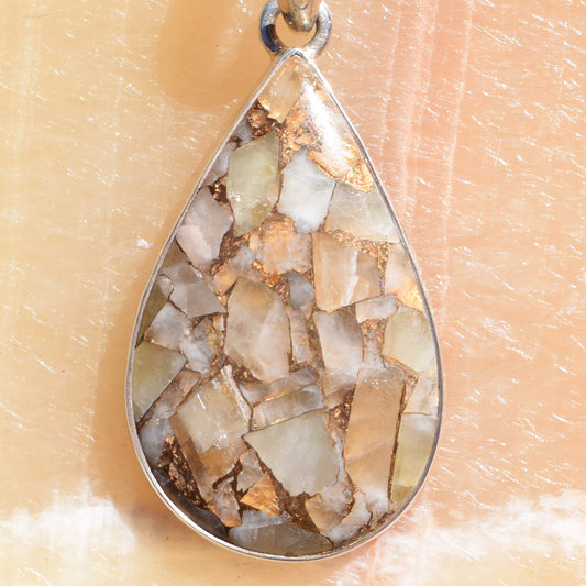 Golden Riverbed Pendant