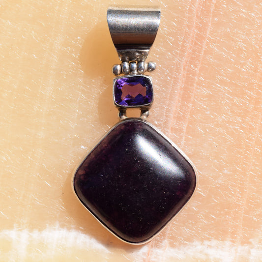 Amethyst Duo Pendant