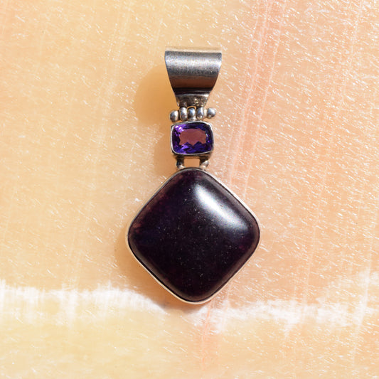 Amethyst Duo Pendant